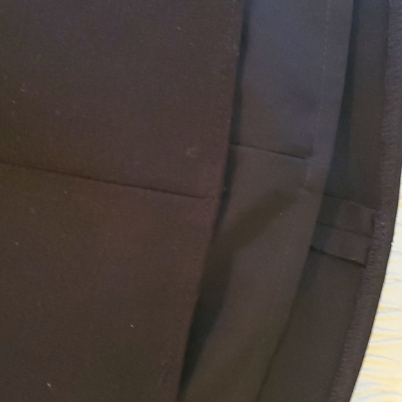 TAHARI DRESS, size 10, black, sleeveless, front zipper, good. - Picture 8 of 8